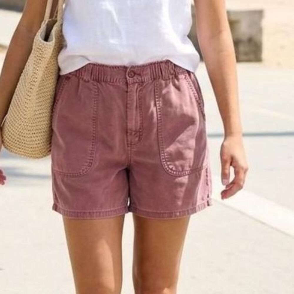 VTG Field & Stream Shorts - Faded Rose Pink, Elastic Waist medium unisex